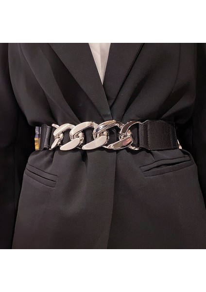 Yüksek Kaliteli Streç Kuşak Bayanlar Ceket Ketting Riem Kemer Altın Zincir Kemer Elastik Gümüş Metal Bel Kemerleri Kadınlar Için (Yurt Dışından) modelleri