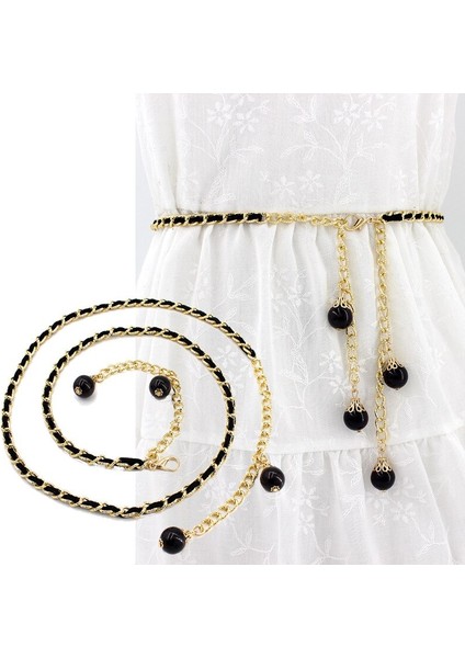 1 Adet 120 cm Kadın Moda Kemer Zarif Bel Dar Alaşım Kuşak? Zincir Trendy Vintage Hollow Kemer Zinciri Düz Renk Kemer (Yurt Dışından) modelleri