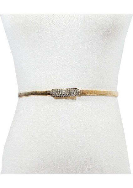 Luxe 2020 Zoete Japanse Leuke Rhinestone Ingelegd Gesp 1cm Brede Metal Dunne Riem Dames Nieuwe Metal Lente Taille Keten BG-1340 (Yurt Dışından) modelleri