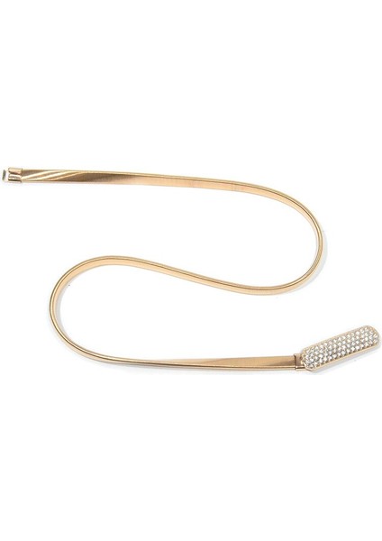 Luxe 2020 Zoete Japanse Leuke Rhinestone Ingelegd Gesp 1cm Brede Metal Dunne Riem Dames Nieuwe Metal Lente Taille Keten BG-1340 (Yurt Dışından) fırsatları