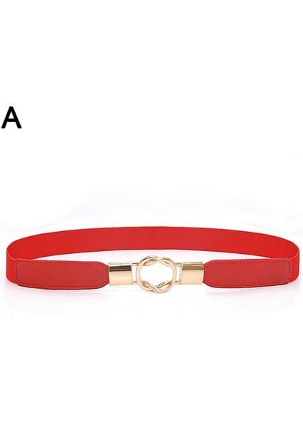 Elastische Riemen Voor Vrouwen Gesp Riemen Vrouwelijke Hoge Kwaliteit Vrouwen Mode Riemen Jurk Dunne Riem Tailleband Stretch Gebreide Çok Renkli (Yurt Dışından) indirimleri