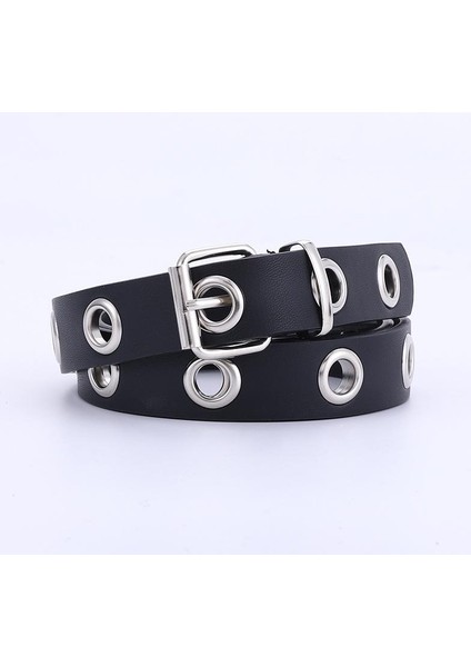 Vrouwen Lederen Riem Metal Bandjes Mannen Vrouwen Punk Hardware Jeans Vrouwelijke Taille Riem Imitatie Naald Gesp Vier Verschillende Ketens (Yurt Dışından)