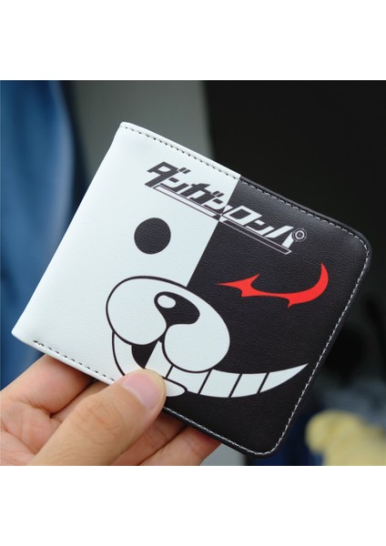 Anime Danganronpa Monokuma Pu Cüzdan Kimlik Kartı Tutucu Erkek Kadın Kısa Ikiye Katlanmış Kimlik Bozuk Para Cüzdanı Kılıfı Para Klipsi Hediye (Yurt Dışından) fiyatları
