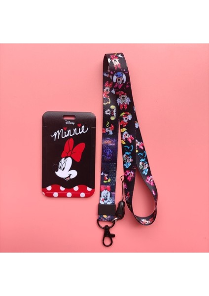 Disney Karikatür Mickey Minnie Kız Kordon Kredi Kımlık Rozeti Tutucu Anahtarlık Çanta Öğrenci Kadın Seyahat Bankası Otobüs Kartvizit Kapağı (Yurt Dışından) fiyatları