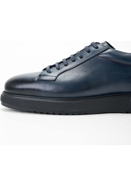 Erkek Hakiki Deri Lacivert Casual Ayakkabı 183 27502 Erk Ayk SK23/24 Lacı Dr modelleri