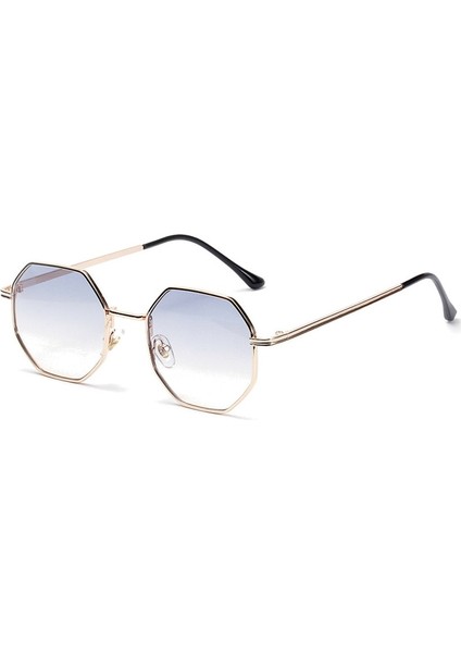 Poligon Metal Güneş Gözlüğü Vintage Çerçeve Kadın Güneş Gözlüğü Erkekler Lüks Marka Tasarım Güneş Gözlüğü Kadın Ayna Gafas De Sol UV400 (Yurt Dışından) fırsatları