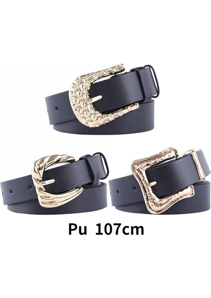 Nieuwe Retro Carve Gouden Gesp Riem Vrouwen Modu Pu Zwarte Lichtmetalen Riemen Vrouwelijke Jurk Jeans Marka Tasarım Tailleband 2022 (Yurt Dışından) modelleri