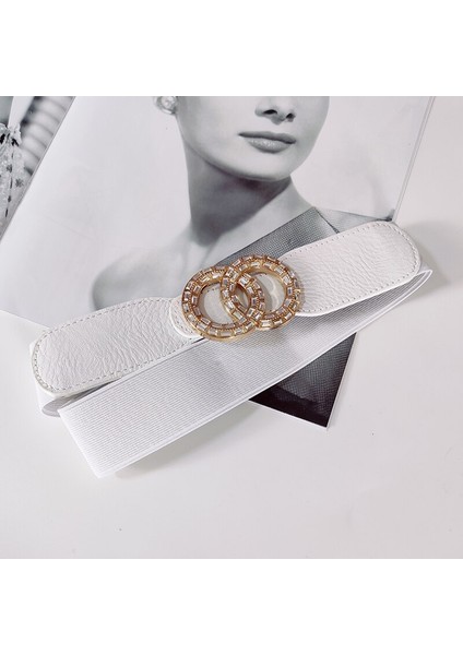 Yeni Elastik Korse Kemer Kadın Lüks Kemerler Kadınlar Için Bel Geniş Streç Kuşak Elbise Kadın Aksesuarı Ceinture Femme (Yurt Dışından)