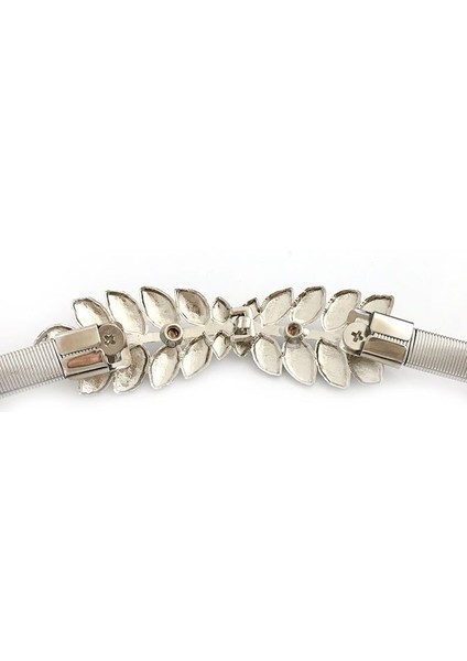 Moda Elastik Kemerler Kadınlar Için Altın Gümüş Çiçek Yaprak Metal Kadın Bel Kemeri Kadın Bayanlar Kız Elbise Için Kemer Pasek Damski (Yurt Dışından) indirimleri