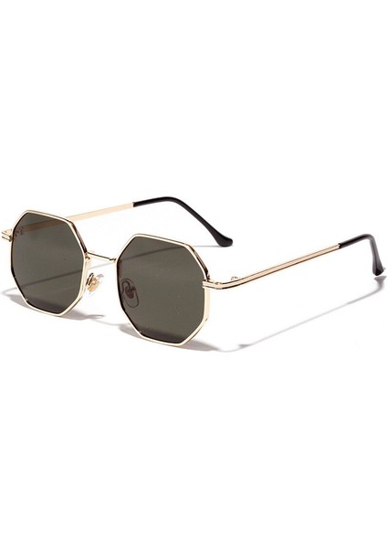 Poligon Metal Güneş Gözlüğü Vintage Çerçeve Kadın Güneş Gözlüğü Erkekler Lüks Marka Tasarım Güneş Gözlüğü Kadın Ayna Gafas De Sol UV400 (Yurt Dışından) indirimleri