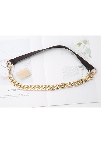 Vrouwen Elastische Riem Luxe Goud Zilver Dunne Ketting Riemen Retro Metal Taille Band Hoge Kwaliteit Stretch Dames Jas Jurk Tailleband (Yurt Dışından) modelleri