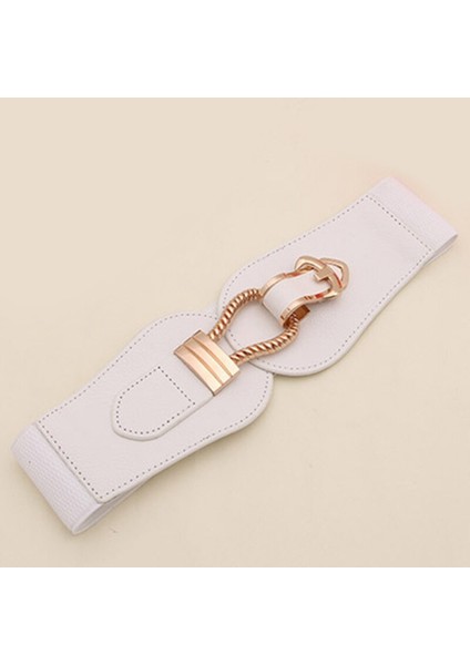 Vrouwen Brede Tailleband Elastische Riem Voor Jurk Trui Pin Gesp Lederen Riemen Meisjes Cumberbanden Elastische Riem (Yurt Dışından) fırsatları