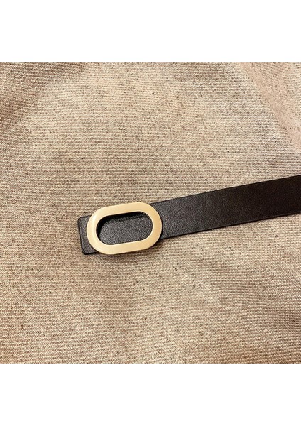 Kadınlar Için Tasarımcı Kemerler Yüksek Kalite Lüks Marka Bayanlar Öğrenciler Pantolon Siyah Kuşak Bel Kuşağı Kemer Ceinture (Yurt Dışından)