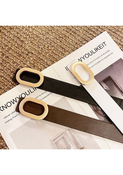 Kadınlar Için Tasarımcı Kemerler Yüksek Kalite Lüks Marka Bayanlar Öğrenciler Pantolon Siyah Kuşak Bel Kuşağı Kemer Ceinture (Yurt Dışından) indirimleri