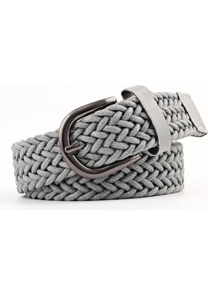 Kadın Büküm Balmumu Halat Örgülü Kemer Moda Rahat Kemerler Kadınlar Için Kot Elbise Metal Toka Kadın Kemer Lüks Tasarımcı Marka (Yurt Dışından)