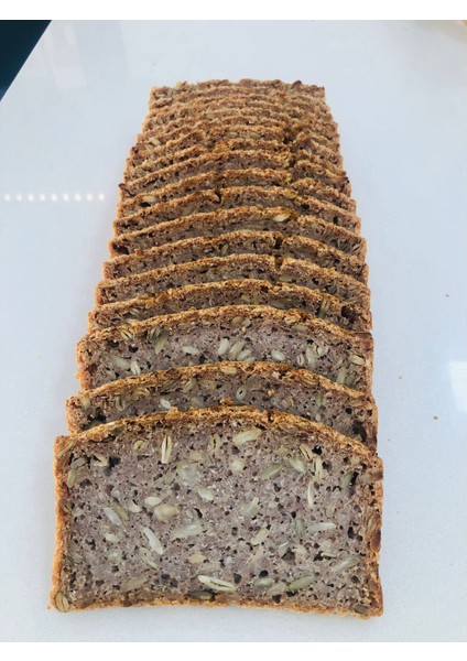 Glutensiz Karabuğday Ekmeği, Çekirdekli 2 x 1000 Gr, Mayasız, Aktive Edilmiş Karabuğday Tohumu