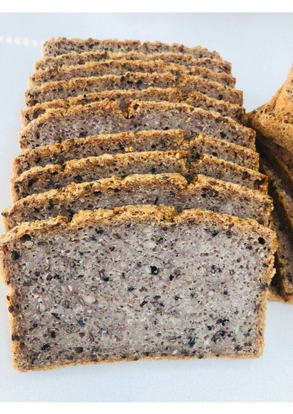 JUNN Glutensiz Karabuğday Ekmeği, Sade,Baharlı,Zerdeçallı 3 x 1000 gr Mayasız, Aktive Edilmiş Tohum