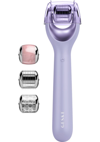 Mikro İğneli, Buz Başlığı, Pembe Kuvars Başlıklı Dermaroller Cihaz | MicroNeedle Face Roller fiyatları