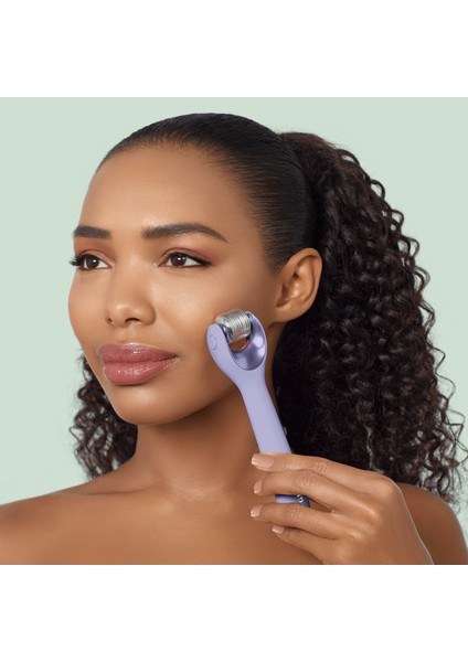 Mikro İğneli, Buz Başlığı, Pembe Kuvars Başlıklı Dermaroller Cihaz | MicroNeedle Face Roller fırsatları