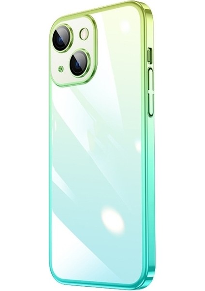 Apple iPhone Uyumlu 14 Plus Kılıf Senkron Kamera Korumalı Transparan Renk Geçişli Kapak