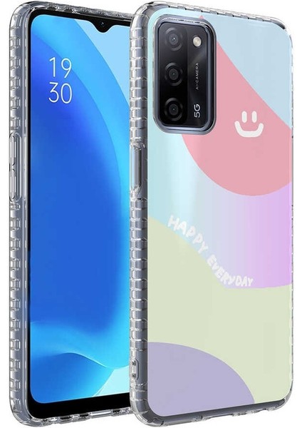 Oppo A54 4g Kılıf Desenli Elegans Serisi Silikon