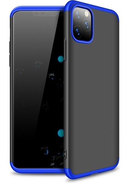 Apple iPhone 11 Pro Max Kılıf 360 Ays Zore Sert Kapak Gold