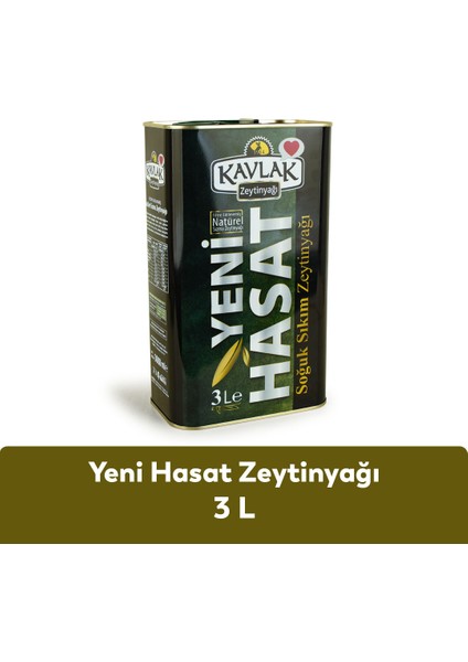 Kavlak Zeytin Yeni Hasat Zeytinyağı 3 Lt