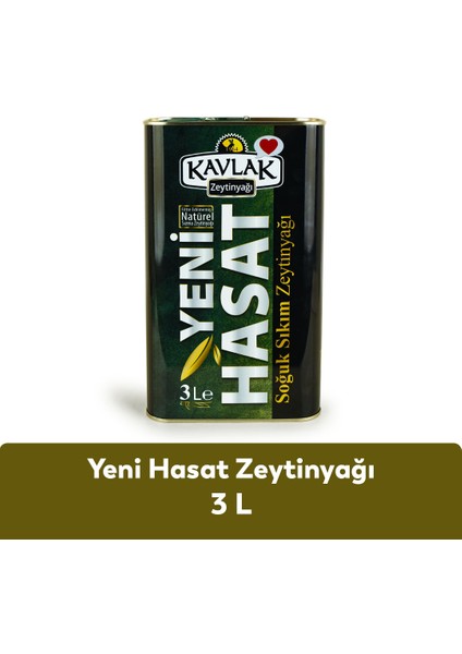 Kavlak Zeytin Yeni Hasat Zeytinyağı 3 Lt