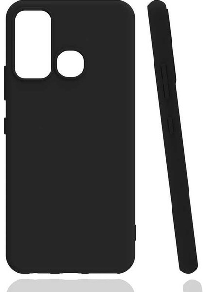 Infinix Hot 9 Kılıf Renkli Korumalı Premier Mat Silikon Mavi