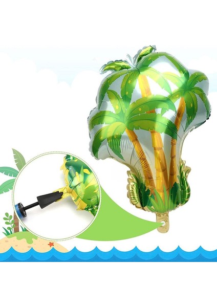 Hawaii Coconut Hindistan Cevizi Ağacı Şeklinde Folyo Balon 70X50 cm 1 Adet fiyatları