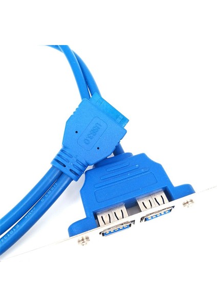 USB 3.0 Arka Panel Genişletme Braketi - 20 Pimli Başlık Kablosu (2 Bağlantı Noktalı) Yüksek Kaliteli Sıcak Satış Aksesuarları (Yurt Dışından) fiyatları