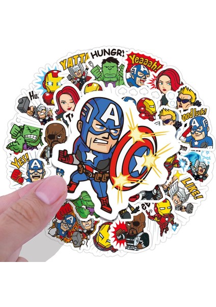 40 Adet Marvel Kawaii Karikatür Anime Figürü Grafiti Çıkartmalar Hulk Aksiyon Figürü Bilgisayar Bagaj Kaykay Dıy Çocuk Sticker Oyuncak (Yurt Dışından) fiyatları