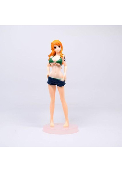 [anime Modeli] 18 cm Anime Tek Parça Güzel Yaz Mayo Boa Hancock Nami Pvc Aksiyon Şekilli Kalıp Bebek Süsleri Koleksiyonları Oyuncak Hediyeler (Yurt Dışından)