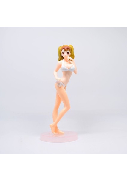 [anime Modeli] 18 cm Anime Tek Parça Güzel Yaz Mayo Boa Hancock Nami Pvc Aksiyon Şekilli Kalıp Bebek Süsleri Koleksiyonları Oyuncak Hediyeler (Yurt Dışından)