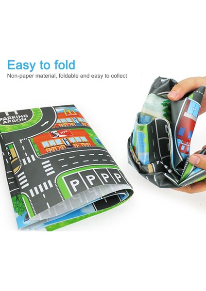 Yol Mat Çocuk Trafik Araba Haritası Erkek Kız Eğitici Oyuncak Yol Halı Playmat Bebek Paspasları Karikatür Şehir Halı Çocuk Oyuncakları Oyunları (Yurt Dışından) fırsatları