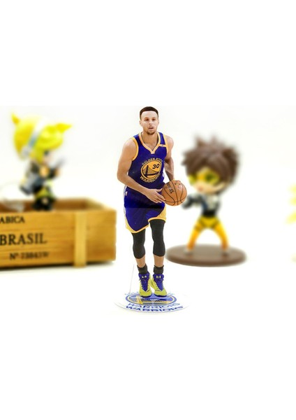 [rongcai] Stephen Curry Ünlü Basketbol Yıldızı Akrilik Stand Figürü (Yurt Dışından)