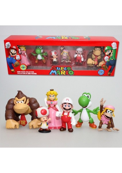 Süper Mario Anime Bebek Mario Bros Luigi Yoshi Modeli Orijinal Süsler Action Figure Karikatür Odyssey Noel Hediyesi Toplayın (Yurt Dışından)