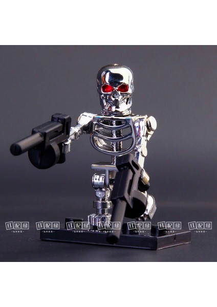 Film Kafatası Terminatör T800 Robot Yapı Taşları Mini Aksiyon Figürü Oyuncakları (Yurt Dışından) modelleri