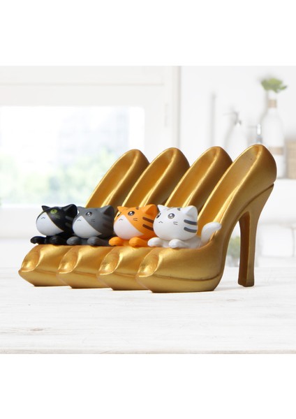 Childrenworld Model Şekil Zarif Görünüm Yavru Kedi Minyatür Poz Sahne Hayvan Modeli (Yurt Dışından)