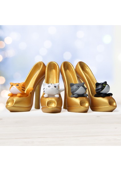 Childrenworld Model Şekil Zarif Görünüm Yavru Kedi Minyatür Poz Sahne Hayvan Modeli (Yurt Dışından) modelleri