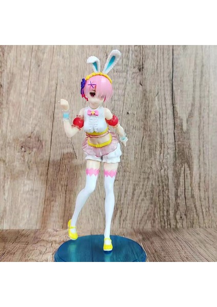 Anime Aksiyon Modeli Solmayan Re Zero Rem Ram Aksiyon Figürü (Yurt Dışından)