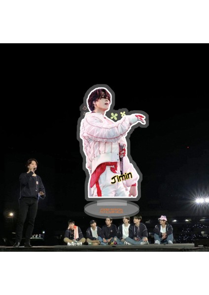 Kpop Bangtan Boys Yeni Akrilik Aksiyon Şekilli Kalıp Bebek Masası Dekorasyon Süs Sahnede Izın Todance Hediye Suga Koleksiyonu (Yurt Dışından)