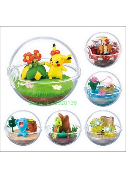 Adet Pokemon Anime Şeffaf Top Mew Snorlax Squirtle Charmander Lycanroc Gengar Aksiyon Bebek Oyuncak Figürleri (Yurt Dışından) modelleri