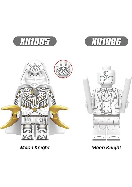 Marvel Kawaii Anime Figürü Mehtap Şövalye Aksiyon Şekilli Kalıp Monte Bloklar Çocuklar Oyuncak Inşaat Blokları Doğum Günü Noel Hediyesi (Yurt Dışından)
