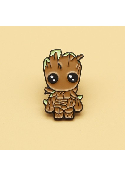 Disney Guardians Galaxy Groot Karikatür Broş Elbise Sırt Çantası Dekorasyon Çevre Birim Aksesuarları Pimleri Marvel Metal Rozetleri (Yurt Dışından)