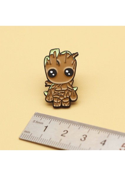 Disney Guardians Galaxy Groot Karikatür Broş Elbise Sırt Çantası Dekorasyon Çevre Birim Aksesuarları Pimleri Marvel Metal Rozetleri (Yurt Dışından)