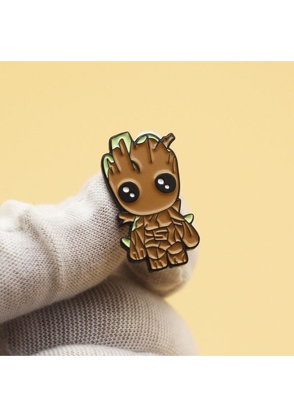 Disney Guardians Galaxy Groot Karikatür Broş Elbise Sırt Çantası Dekorasyon Çevre Birim Aksesuarları Pimleri Marvel Metal Rozetleri (Yurt Dışından)