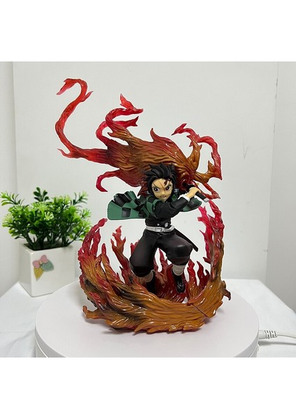 Şeytan Anime Figürü Kamado Tanjirou Hinokami Kagura Aksiyon Figürü Kimetsu Hiçbir Yaiba Figuarts Sıfır Heykelcik Modeli Bebek Hediye (Yurt Dışından) modelleri