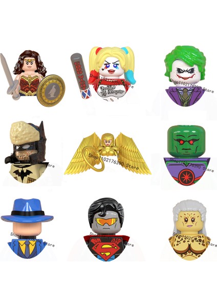 Batman Yapı Taşları Wonder Woman Joker Tuğla Oyuncak Flaş Robin Superman Tigress Action Figure Çocuk Noel Hediyesi Birleştirin (Yurt Dışından) modelleri