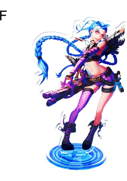 Ayakta Kart Çok Fonksiyonlu Sağlam Akrilik Anime Kassadin Jinx Şekil Kartı Komik Sergi Için (Yurt Dışından)